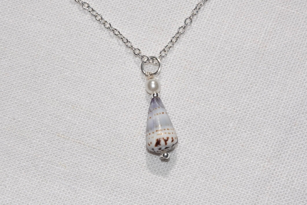 Blue Cone Shell Necklace