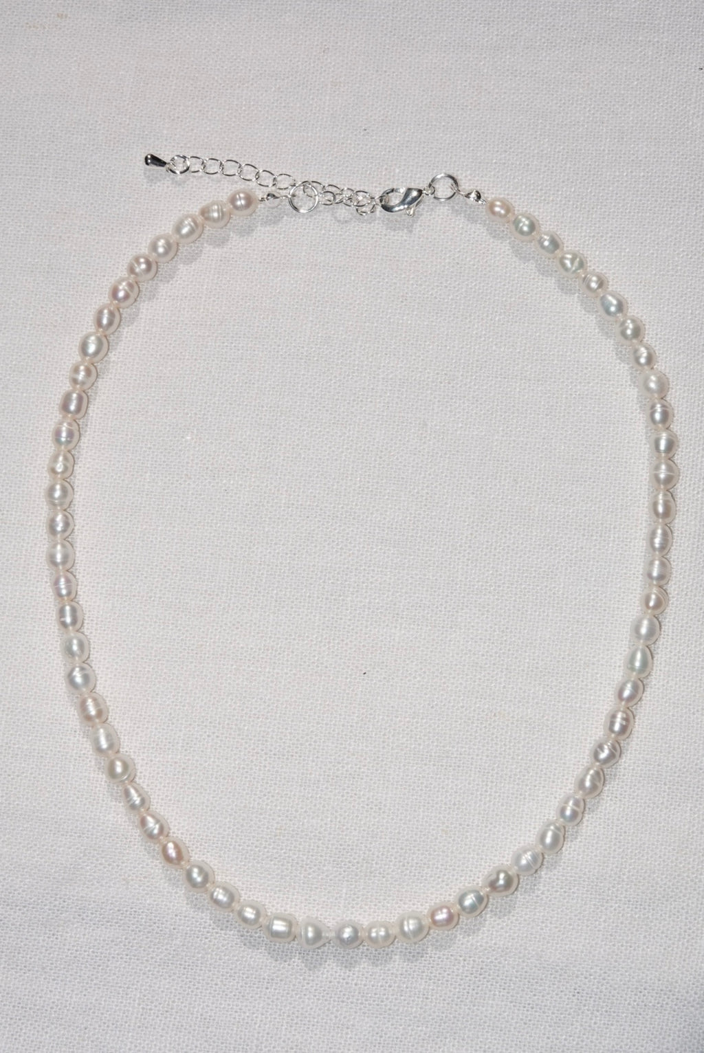 Fresh Water Pearl Necklace - silber