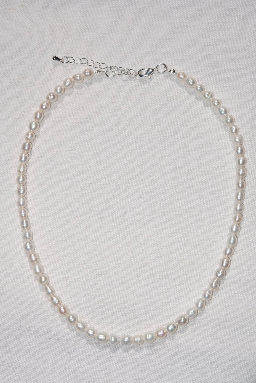 Fresh Water Pearl Necklace - silber