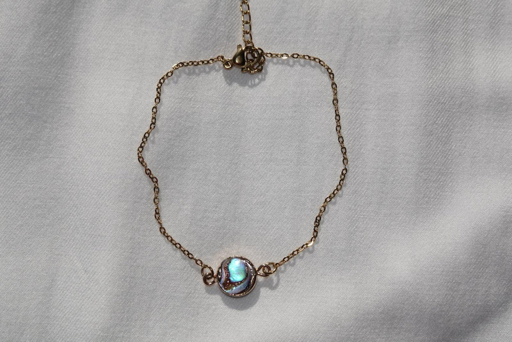 Abalone Shell Braclet - gold
