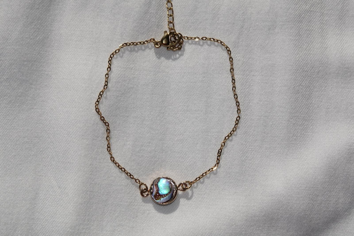 Abalone Shell Braclet - gold