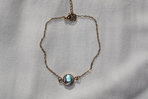 Abalone Shell Braclet - gold