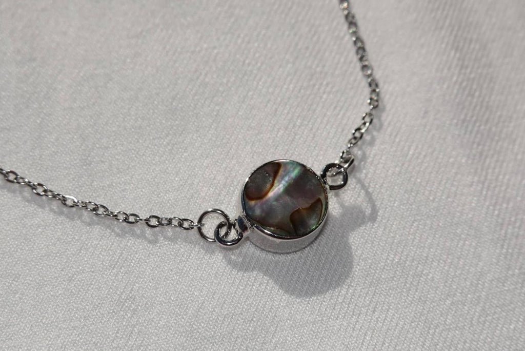 Abalone Shell Braclet - silver