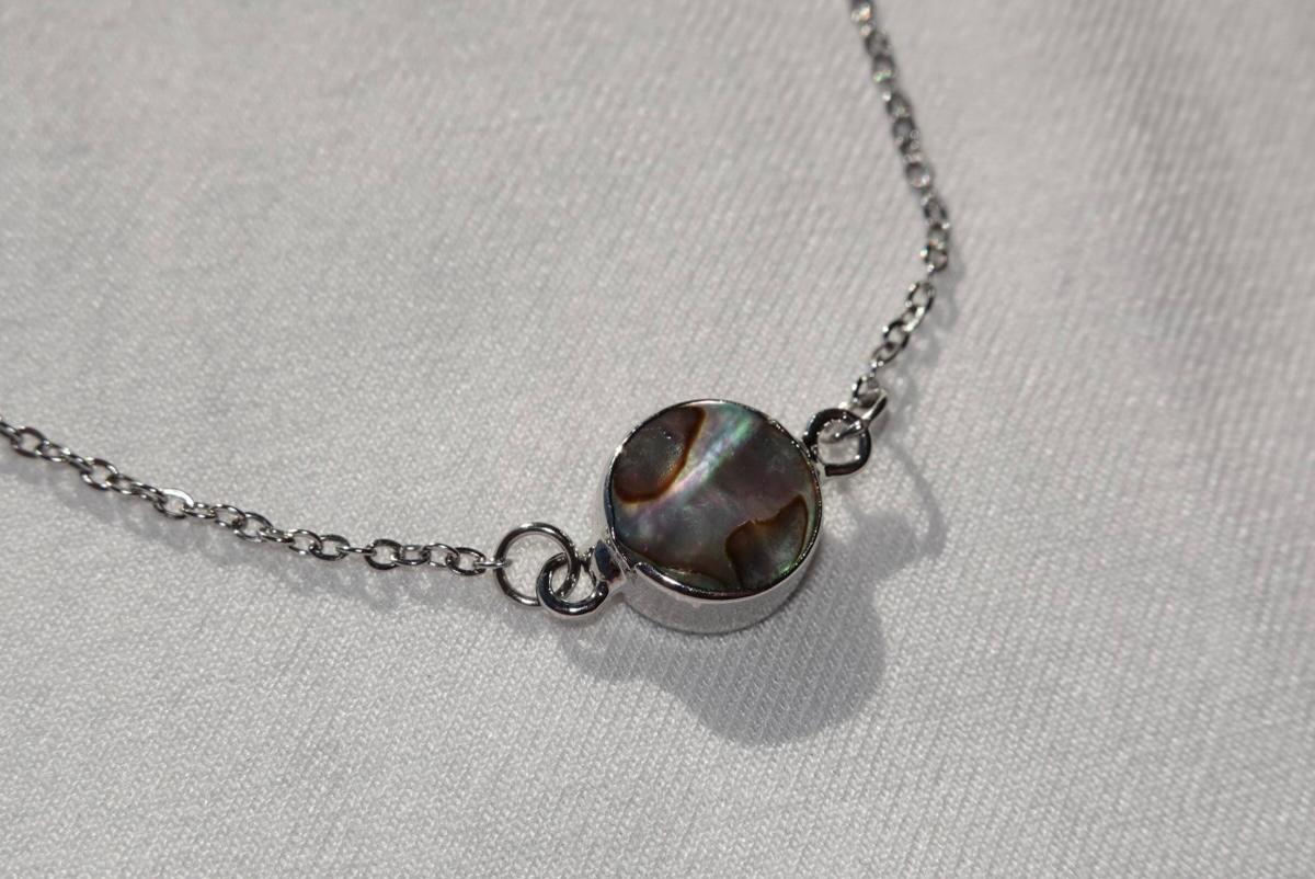 Abalone Shell Braclet - silver