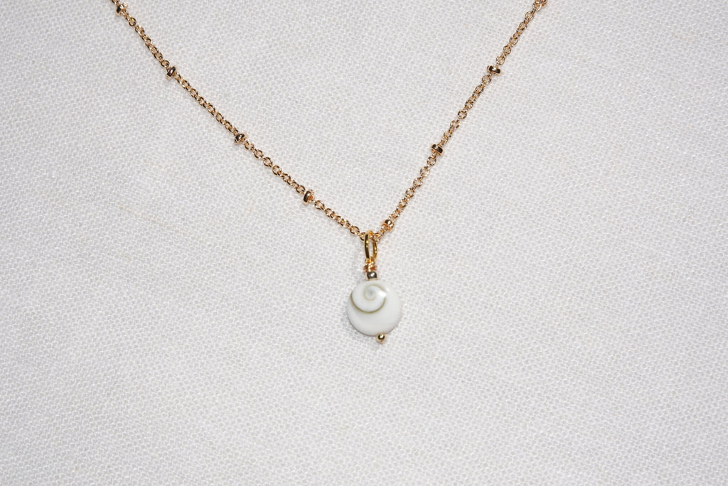 Calypso Shiva Shell Necklace - medium - gold