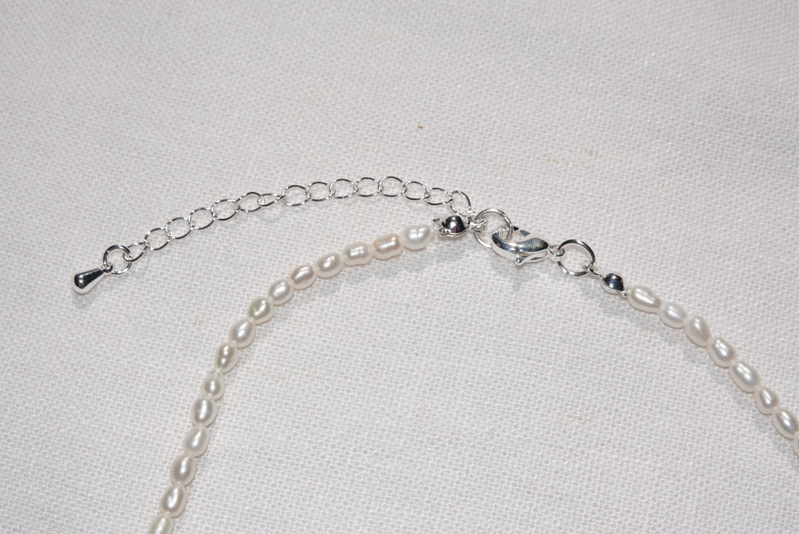 Fresh Water Pearl Necklace - silber