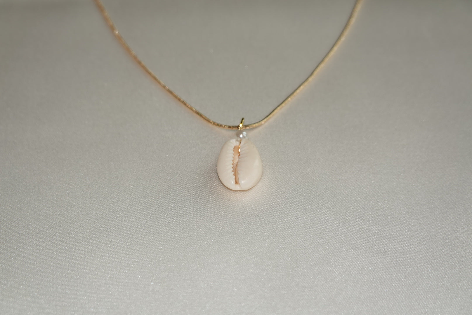 Cowrie Shell Necklace ~ gold