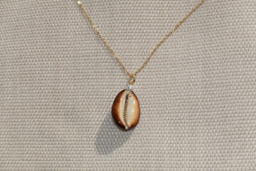 Brown Cowrie Shell Necklace