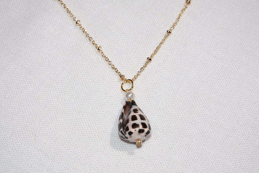 Hebrew Cone Shell Necklace ~ gold