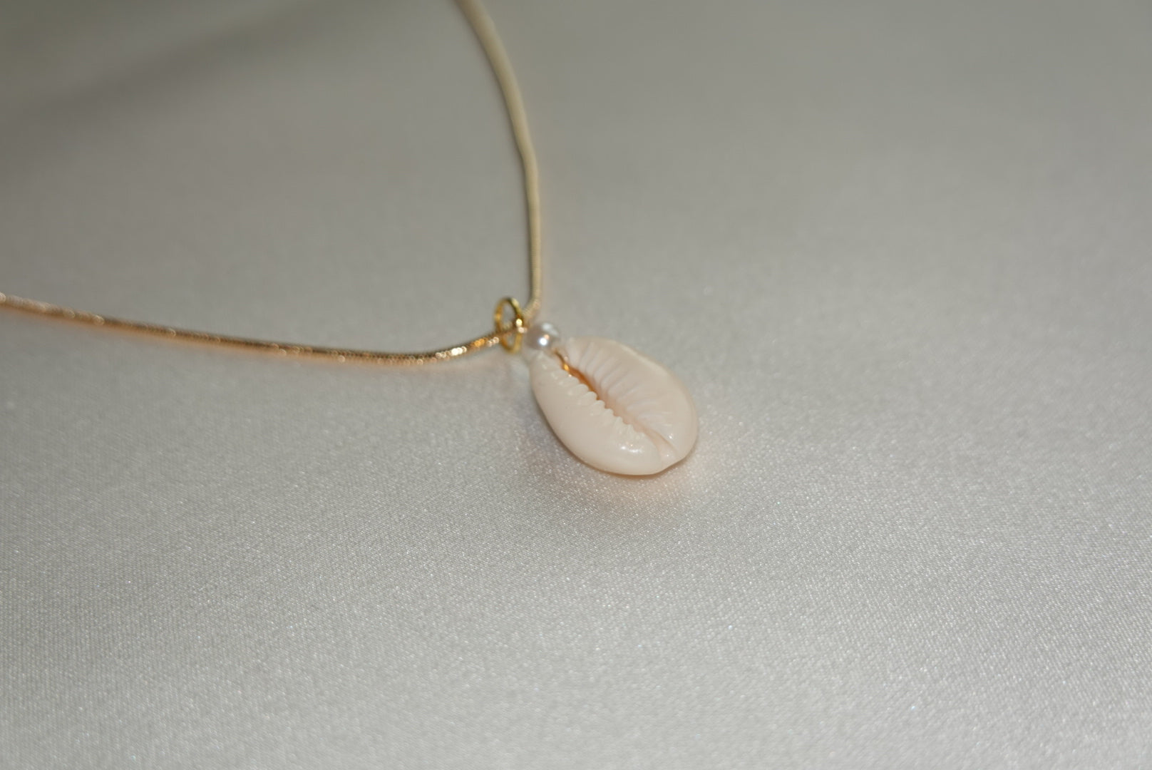 Cowrie Shell Necklace ~ gold