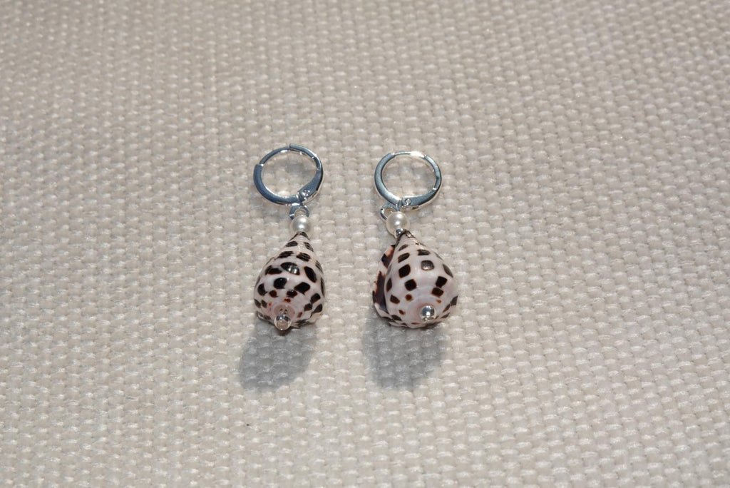 Hebrew Cone Shell Earrings - 925 sterling silver