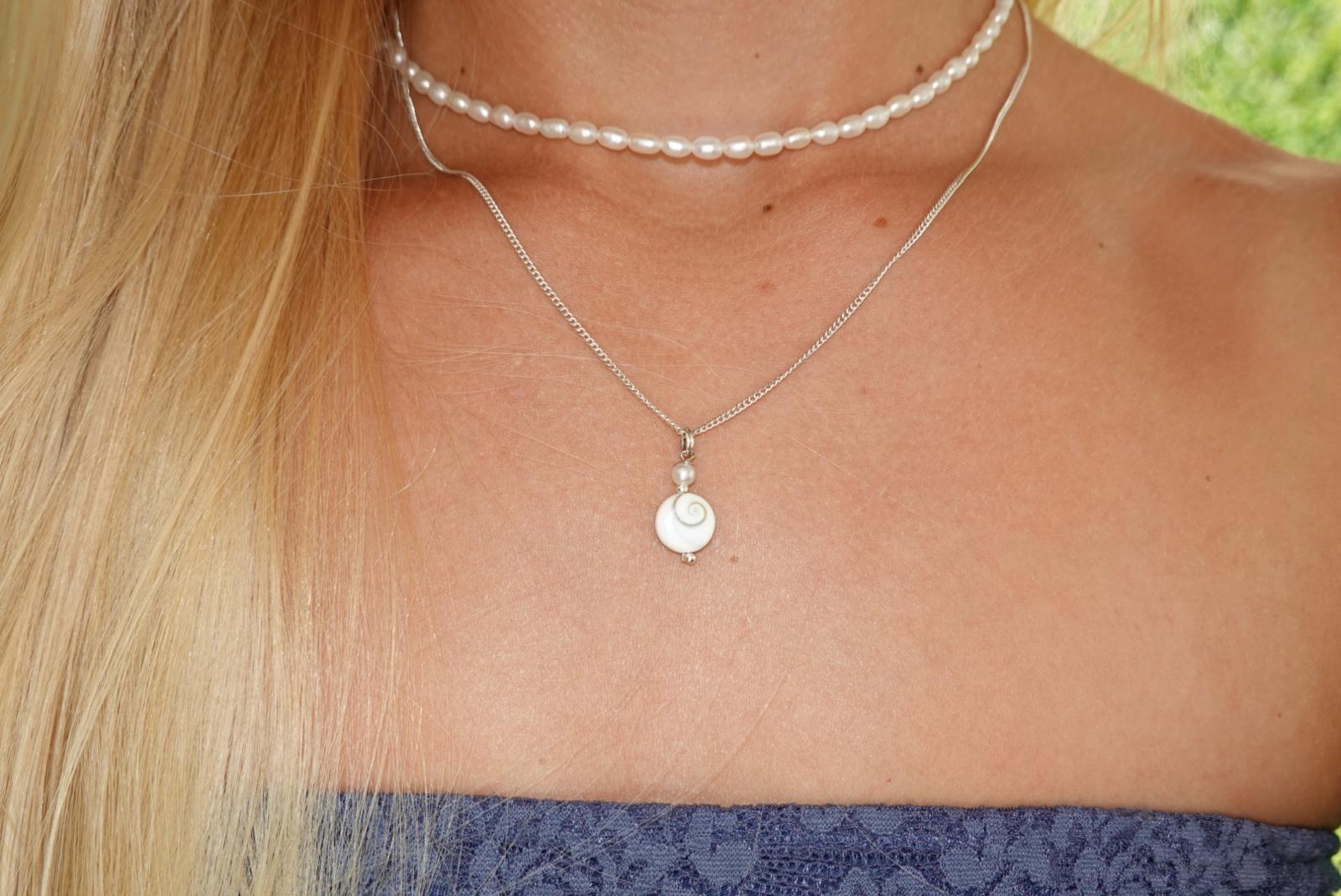 Calypso Shiva Shell Necklace - silver