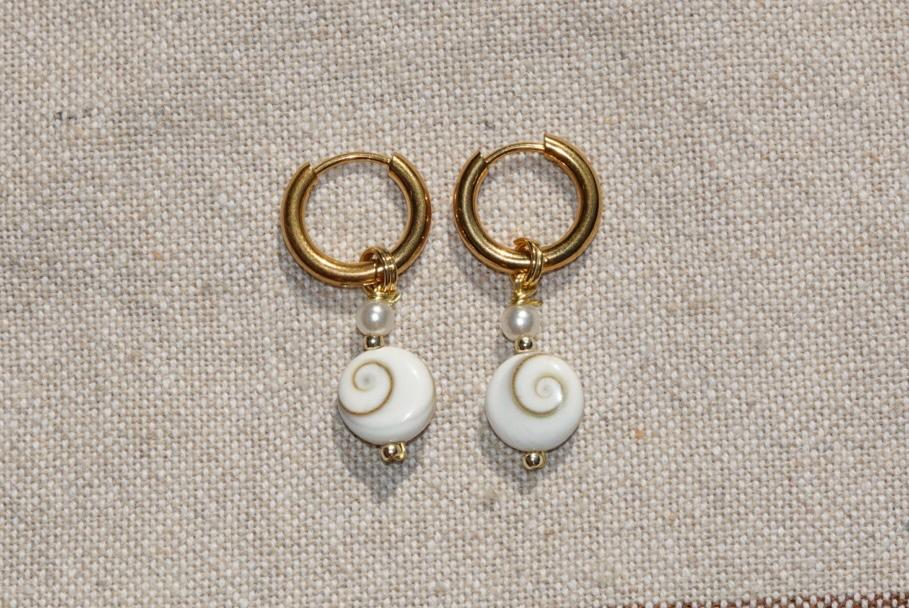 The Calypso Shiva Shell Hoops