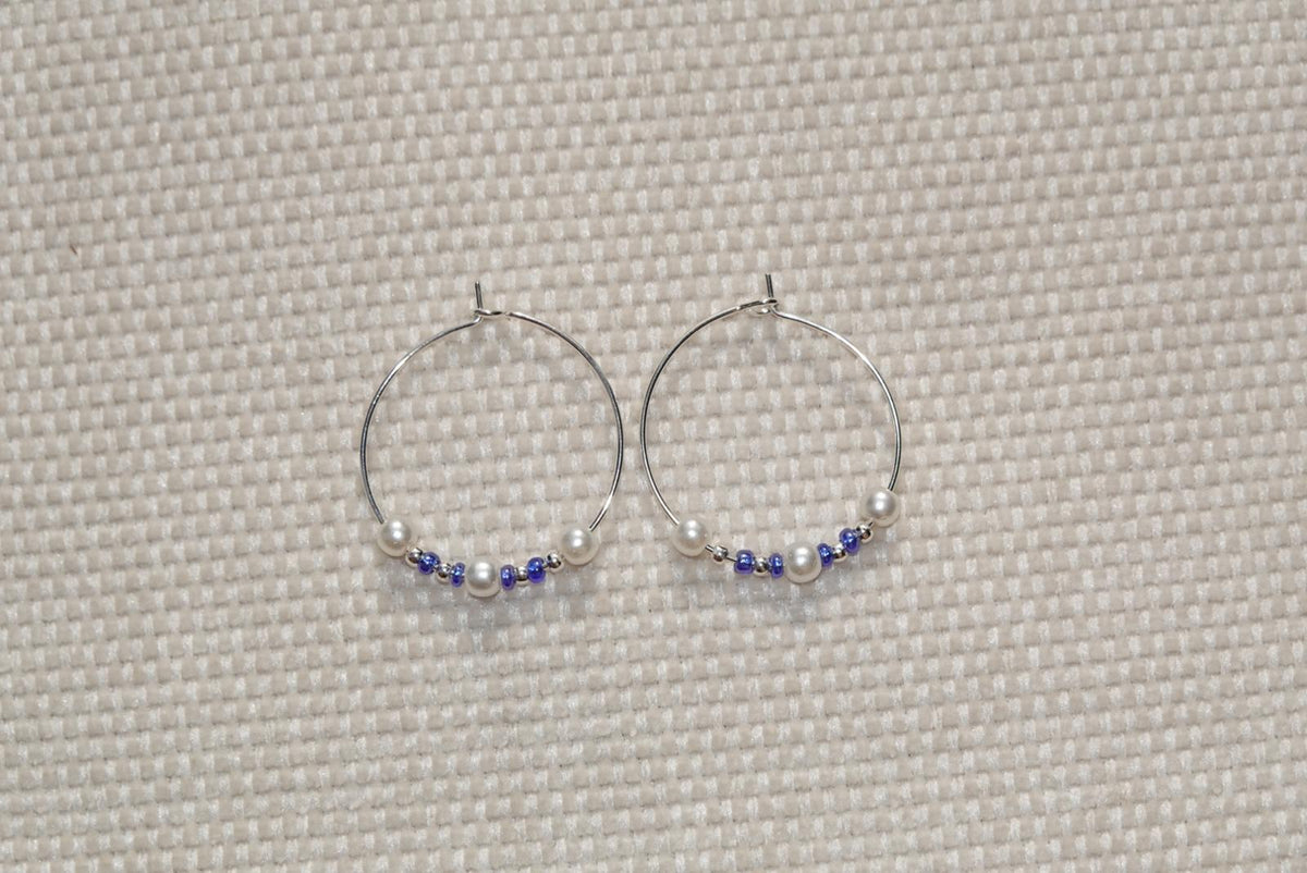 Wire Hoops - silver