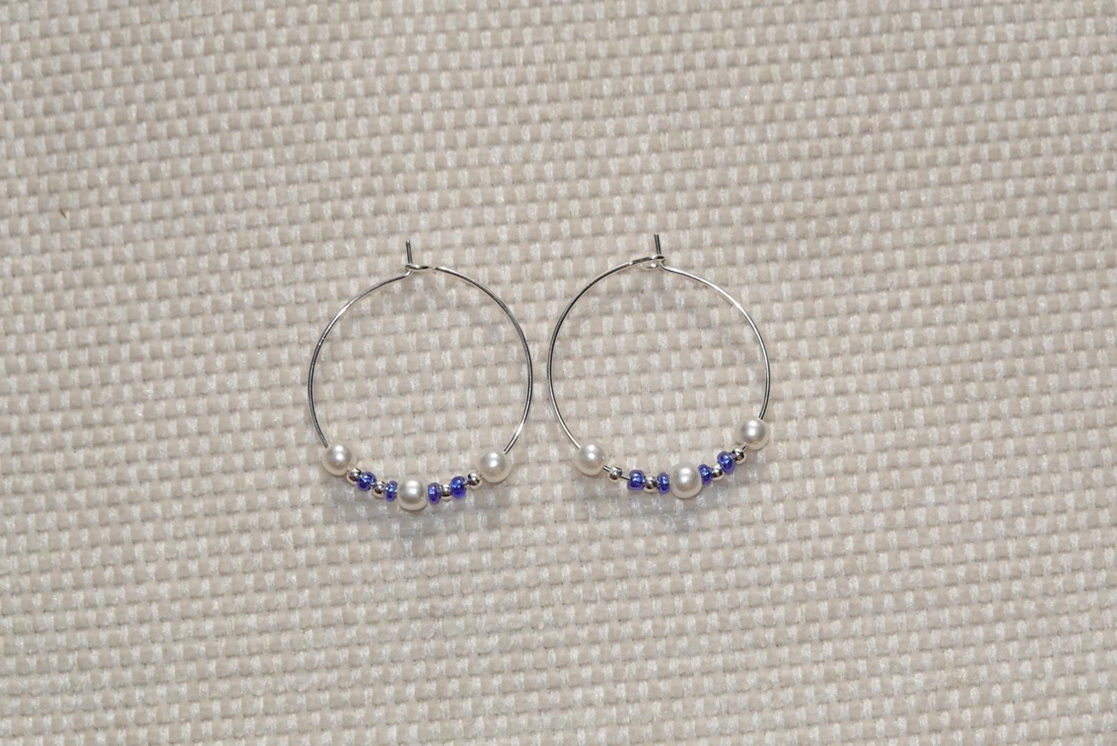 Wire Hoops - silver