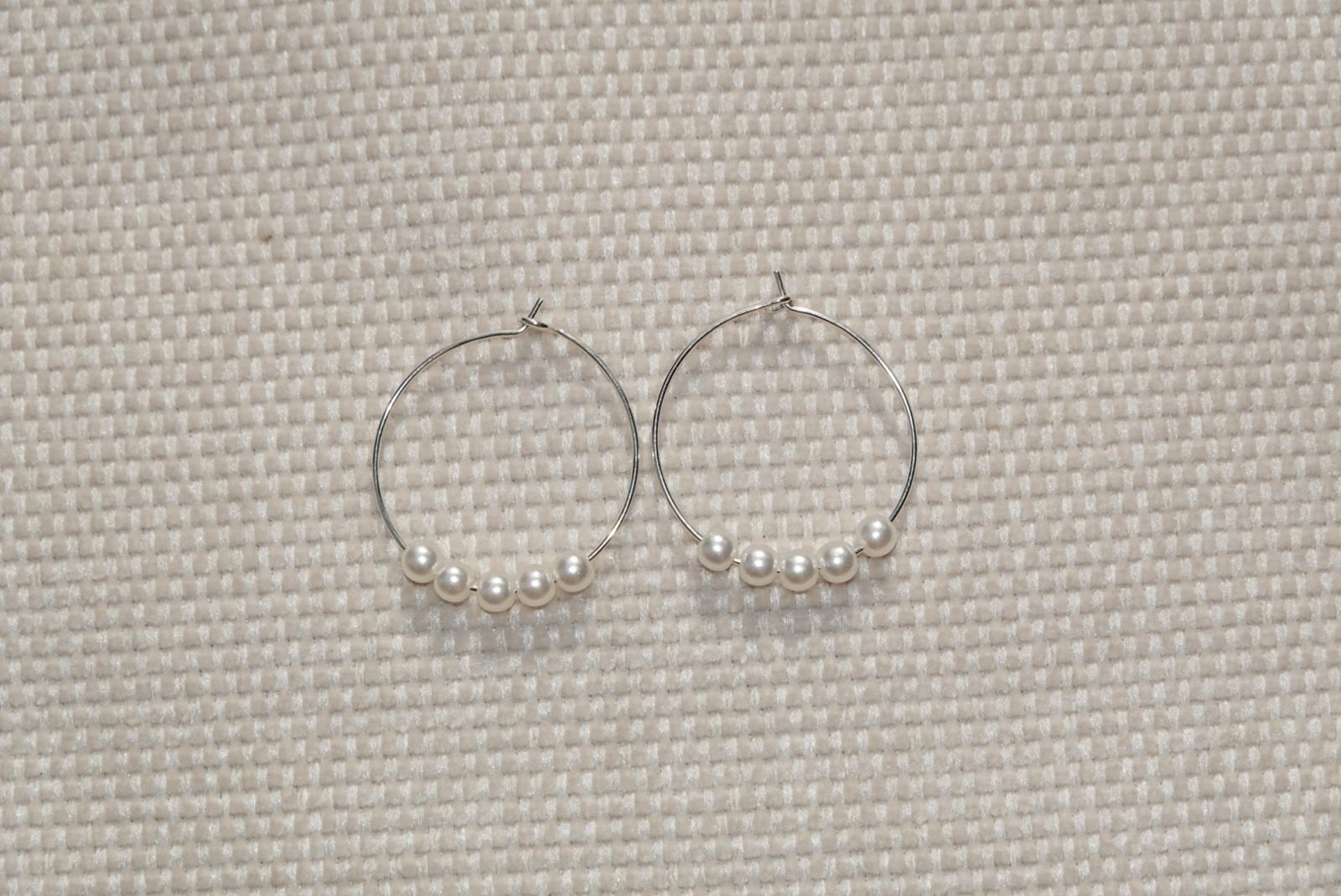 Wire Hoops - silver